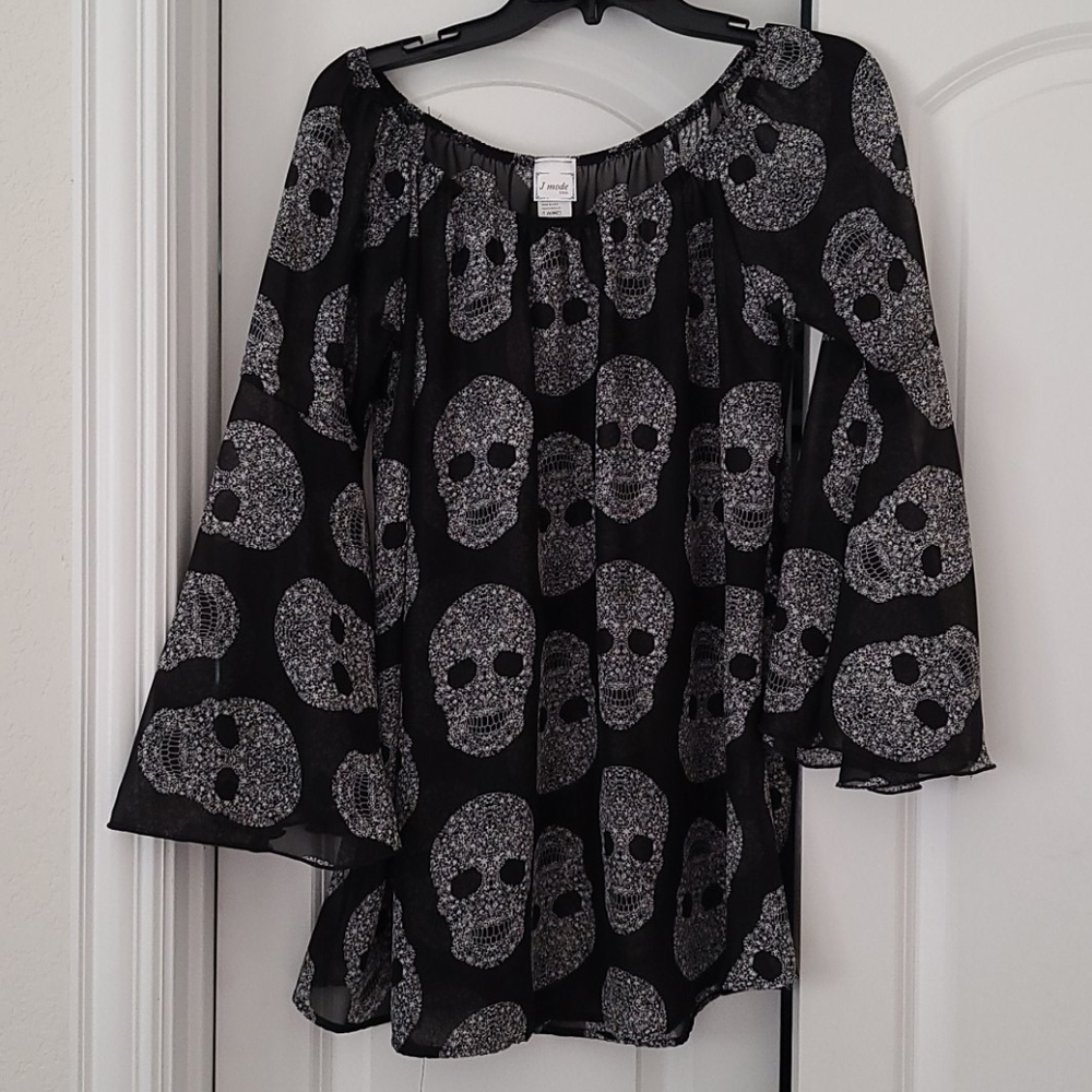 3/4 bell sleeve off shoulder top